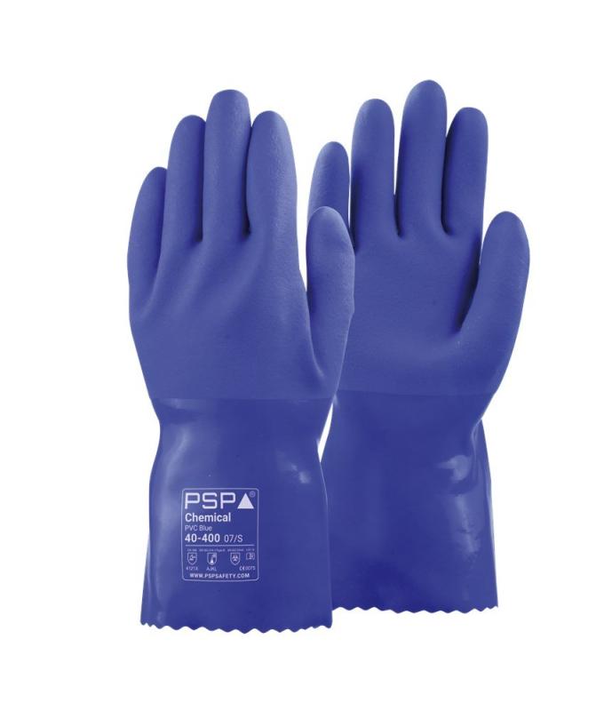 Chemical PVC Blue Werkhandschoen