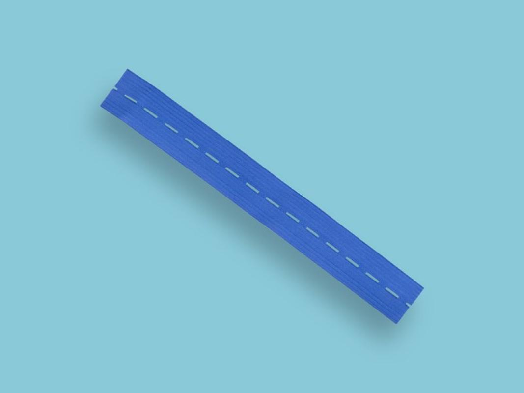Riem, blauw elastiek, 32 x 4 cm voor Kniebeschermer NIERHAUS en GRIPLINE kniebeschermer.