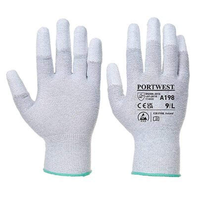 A198 - Antistatische PU Vingertop-Handschoen