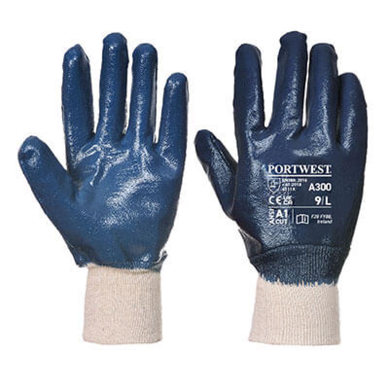 A300 - Nitril handschoen met gebreid manchet
