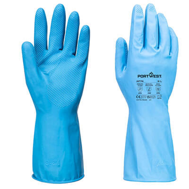 AP76 - FD Chemicaliën B Latex Lichte Handschoen (Pk12)