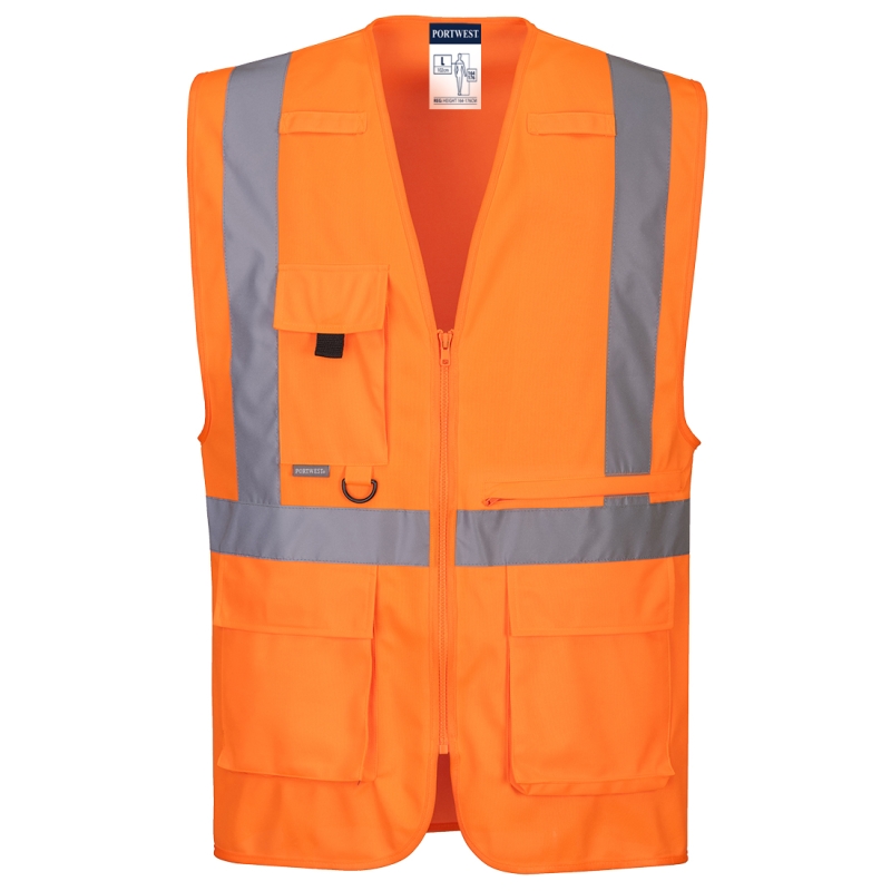 C357 - Hi-Vis Executive Vest met Tablet zak.