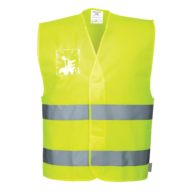 C475 - Hi-Vis Vest - Dubbele ID Houder