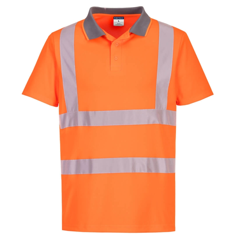 EC10 - Eco Hi-Vis L/S Polo (6 stuks)