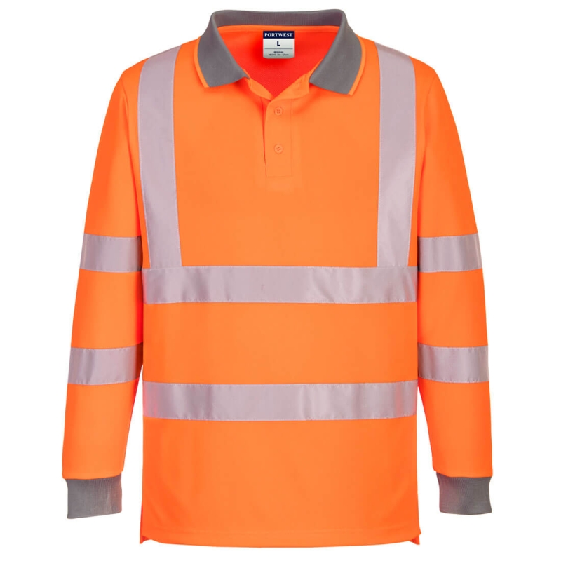 EC11 - Eco Hi-Vis L/S Polo (6 stuks)