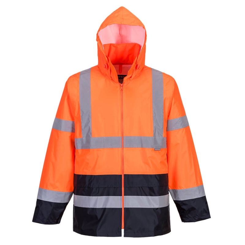 H443 - Hi-Vis Klassiek Tweekleuren Regenjack