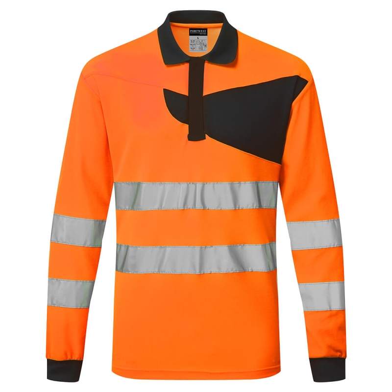 PW220 - PW2 Hi-Vis Poloshirt L/M