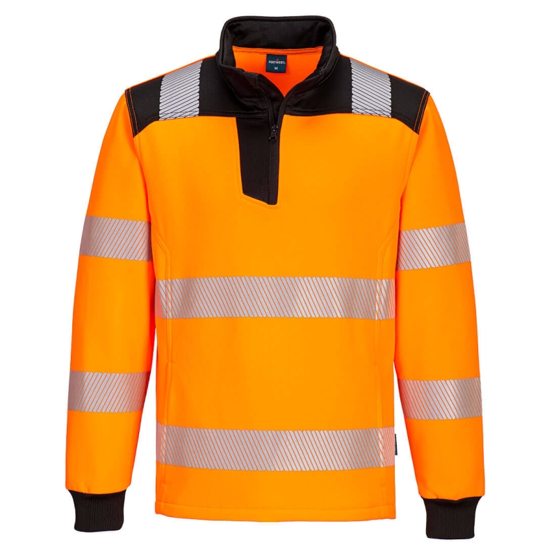 PW326 - PW3 Hi-Vis Sweatshirt met 1/4 rits