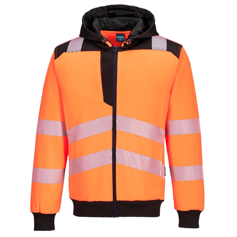 PW327 - PW3 Hi-Vis Hoodie met rits