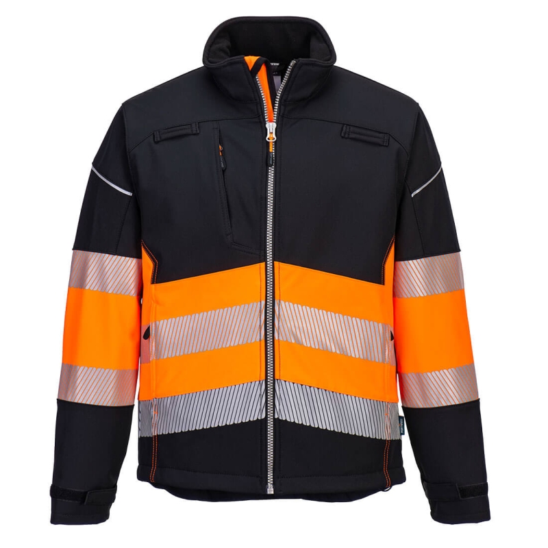 PW375 - PW3 Hi-Vis Softshell jack (3L) Klasse 1