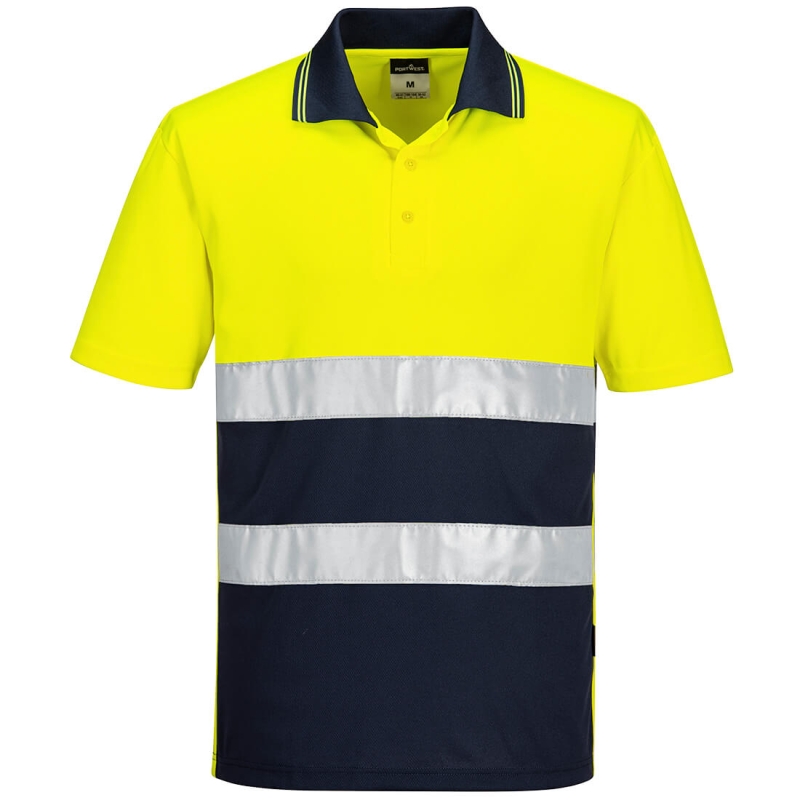 S175 - HiVis lichtgewicht contrast Poloshirt Korte Mouw