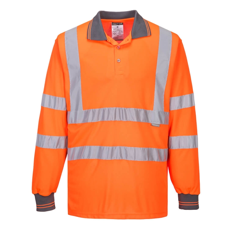 S277 - Hi-Vis Lange Mouw Poloshirt