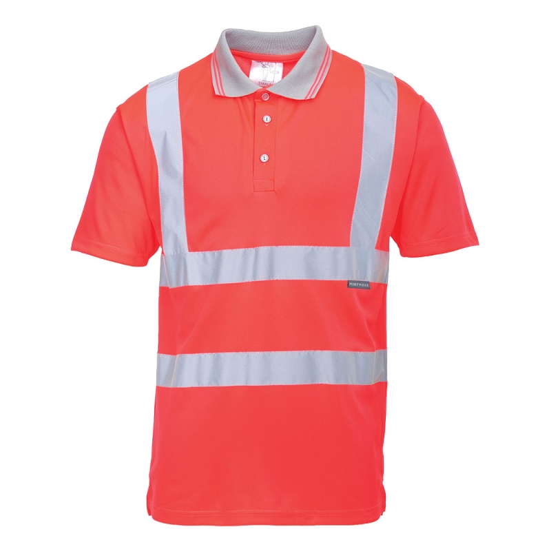 S477 - Hi-Vis Korte Mouw Polo