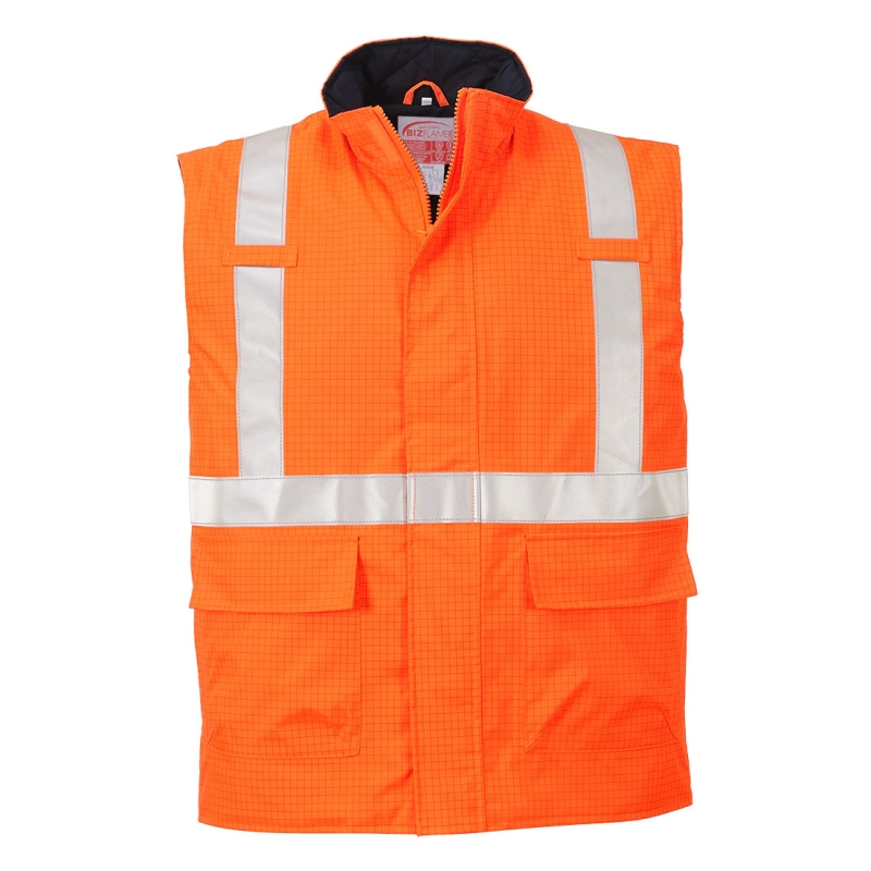 S776 - Bizflame Regen Hi-Vis Antistatische FR Bodywarmer