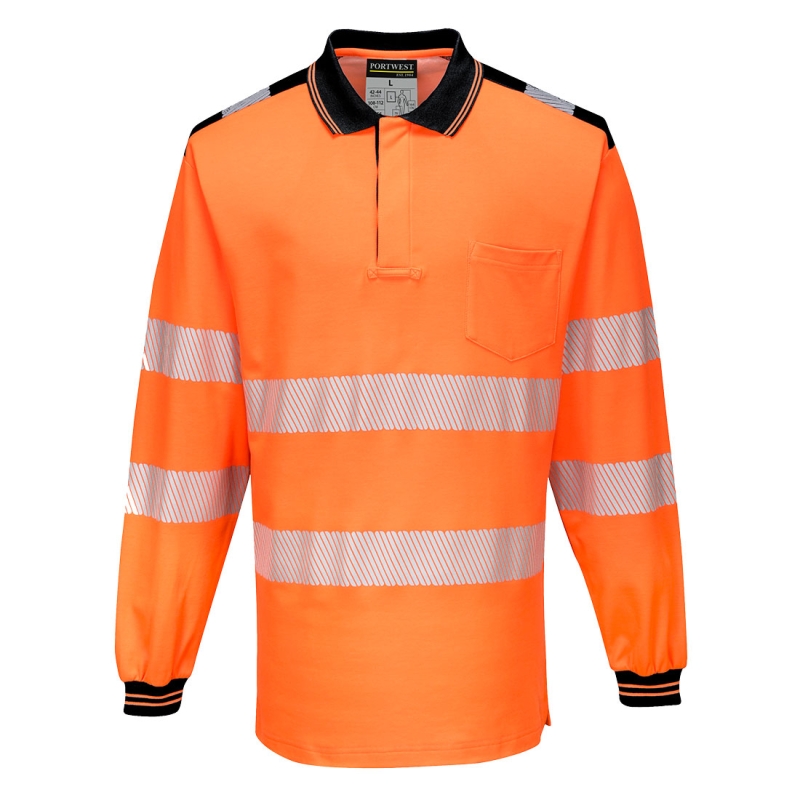 T184 - PW3 Hi-Vis Poloshirt Langemouw